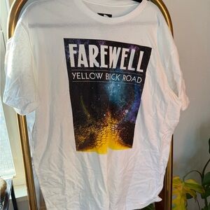 NWOT Elton John Farewell Graphic White T-Shirt
